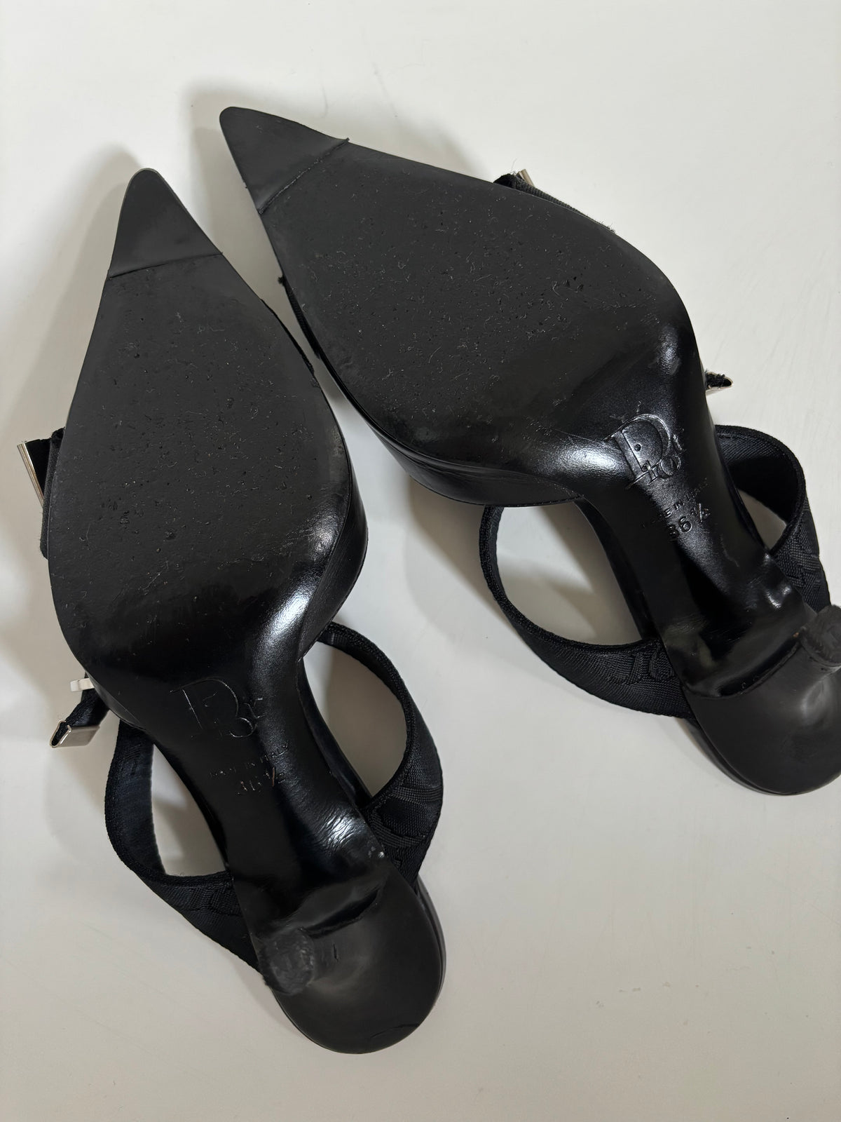 Christian Dior D-Buckle Pointed-Toe Heels | Vintage Y2K | EU 36.5 / UK 4 / US 6.5